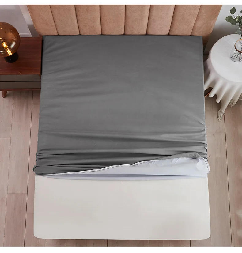 Description Picture 5 of item6-Sides Fully Enclosed Waterproof Mattress Cover with Zipper Dust-proof Fitted Sheet for Double Bed, Twin, Full, Queen, King