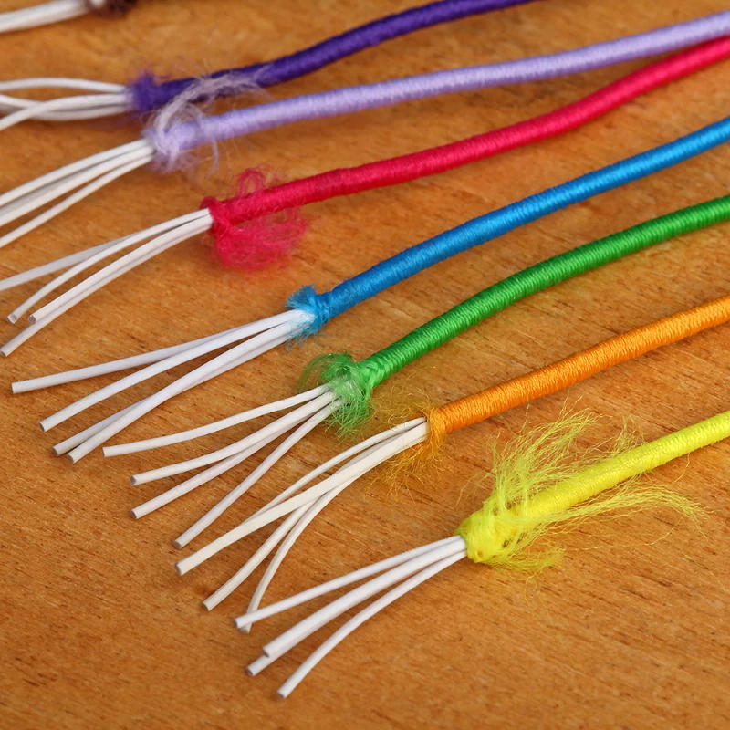 Description Picture 5 of item30meters 19 Color Choice 1mm Beading Elastic Band Stretch Cord Bead Tape String Strap Rubber Rope Thread For Bracelet DIY Ribbon