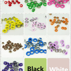 100pcs 10 colors selected Scrapbook Eyelets Inner Hole 5mm Metal eyelets For Scrapbooking garment clothes eyelets,Apparel Sewing