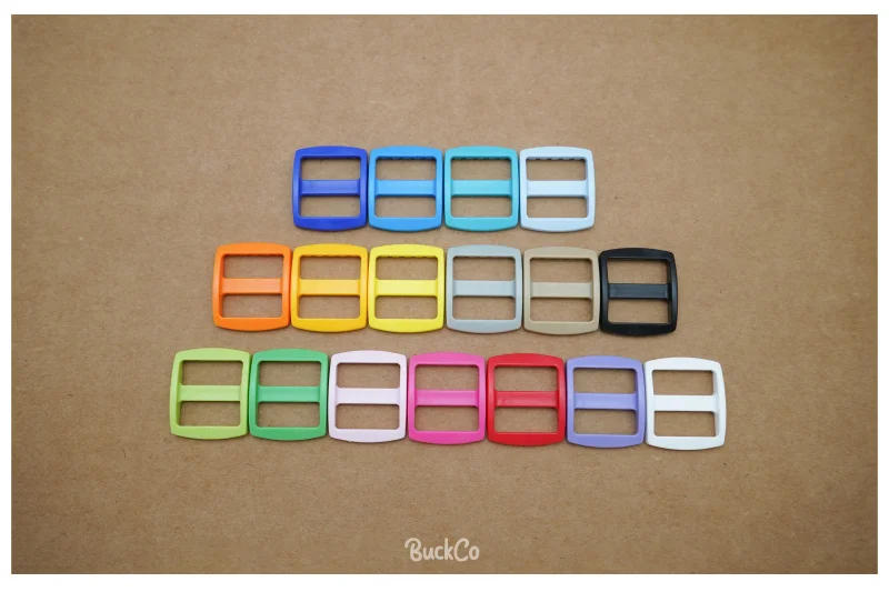 Description Picture 4 of item20psc/set Retailing colorful plastic Tri-Glid clasp side release for 20mm Webbing diy dog collar accessory buckle 17 colours