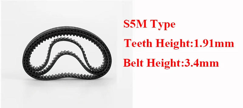 Description Picture 3 of itemSTS S5M-730 146 Trapezoid ARC Tooth 35mm 40mm 45mm 50mm Width 5mm Pitch Closed-Loop Rubber Transmission Timing Synchronous Belt