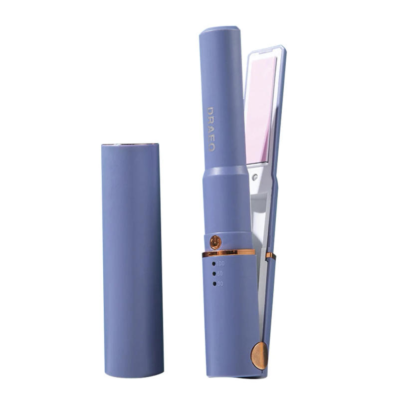 Description Picture 3 of itemPortable Mini Wireless Curling Iron USB Rechargeable Hair Straightener Rolling