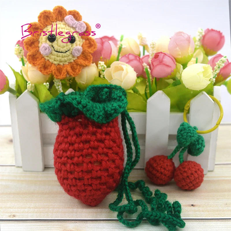 Description Picture 5 of itemBRISTLEGRASS Acrylic Crochet Wool Yarn 50g Pom-poms Milk Cotton Hand Knitting Threads Baby Sweater Scarf Fabric Needlework Craft