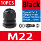 M22-14 BK 10Pcs