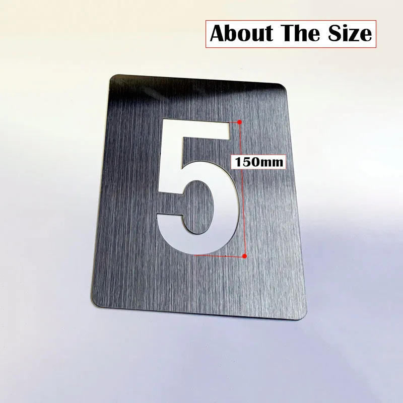Description Picture 5 of item150mm Stainless Steel Wall Stencils Engraving Painting Numbers Letters Spray Paint Templates Mould Paint Floor Mark Sign 0-9 A-Z
