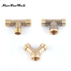 NuoNuoWell-Brass Sprinkler Fittings, Pesticide Sprayer Connector, Garden Irrigation, Plant Watering, Thread, 3 Way, M14 * 1.5