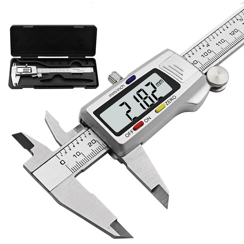 Description Picture 2 of item6-Inch 150mm digital calipers Stainless Steel Electronic Digital Vernier Caliper Metal Micrometer Measuring tool CALIPER