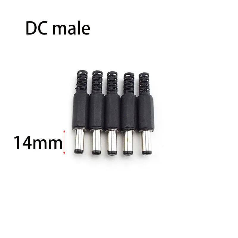 Description Picture 4 of itemDC female male Power supply Plug Connectors 5.5mm x 2.1mm 5.5x2.5mm Female male Jack Socket Adapter Wire 5525 5521