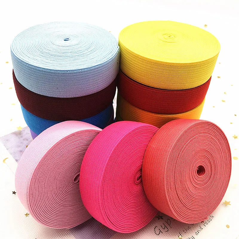 Description Picture 3 of item2/5yard 20mm Wide Flat High Elastic Band for Sewing Protective Clothes Accessories Black Thick Rubber Cord Tape Rope DIY 2cm