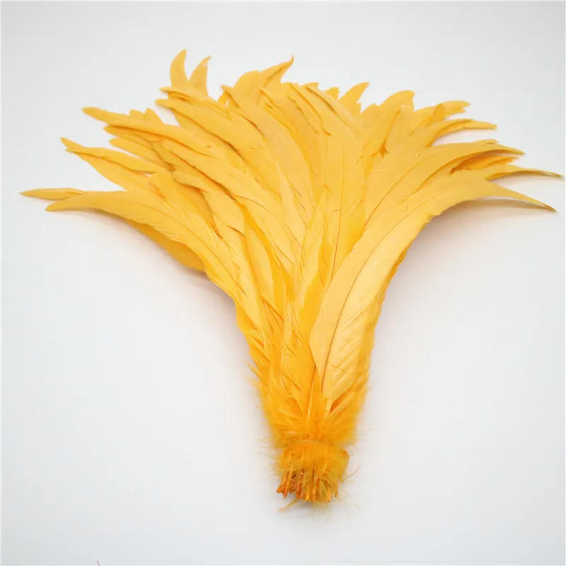 Description Picture 5 of itemBeatiful 50pcs Natural Cock Tail Feathers 25-40cm / 10-16inch Clothing Decoration Stage Performance Rooster Tail Feathers Plume