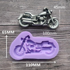 Silicone Fondant Chocolate Resin Mold New Motorcycle DIY Glue Mold Soap Tools Kitchen Baking Accessories Hotsale