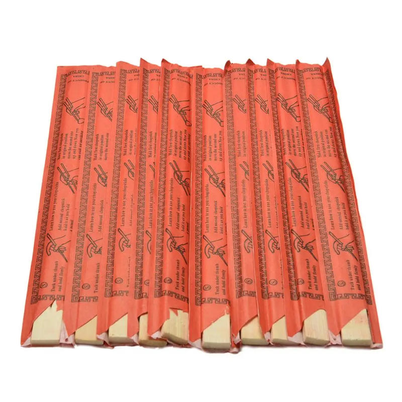 Description Picture 5 of item10 Pairs Disposable Chinese Bamboo Chopsticks Kari-Out  9" Long  Individually Wrapped Chop Sticks On Sale