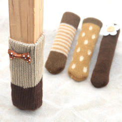 16Pcs Double Layered Chair Leg Cover Knitted Furniture Socks Chair Leg Elastic Socks Floor Protector Reduce Noise Table Leg Pads