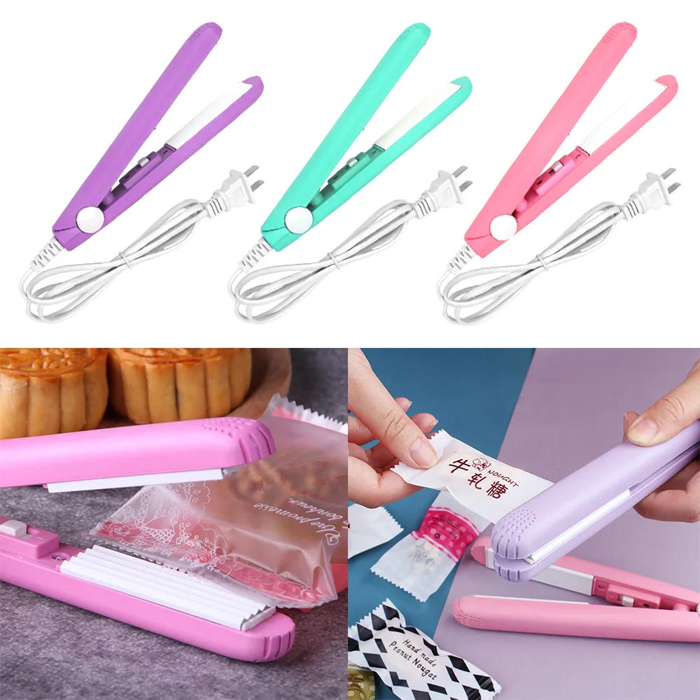 Description Picture 6 of itemMini Portable Heat Sealing Machine Food Vacuum Sealer Seal Packing Plastic Impulse Sealer Household Bag Clips Handheld