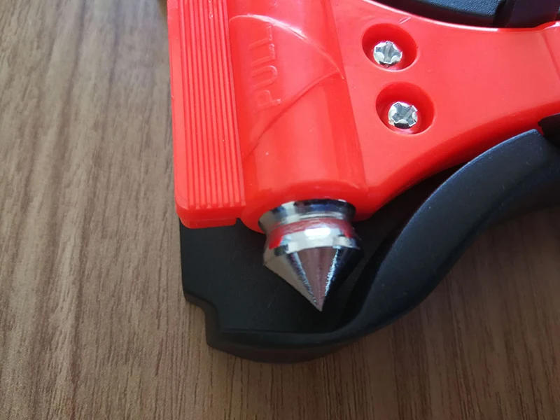 Description Picture 5 of item2PCS Car emergency Safety Hammer Life Saving Escape Emergency Hammer Seat Belt Cutter Window Glass Breaker Car Rescue Red Hammer