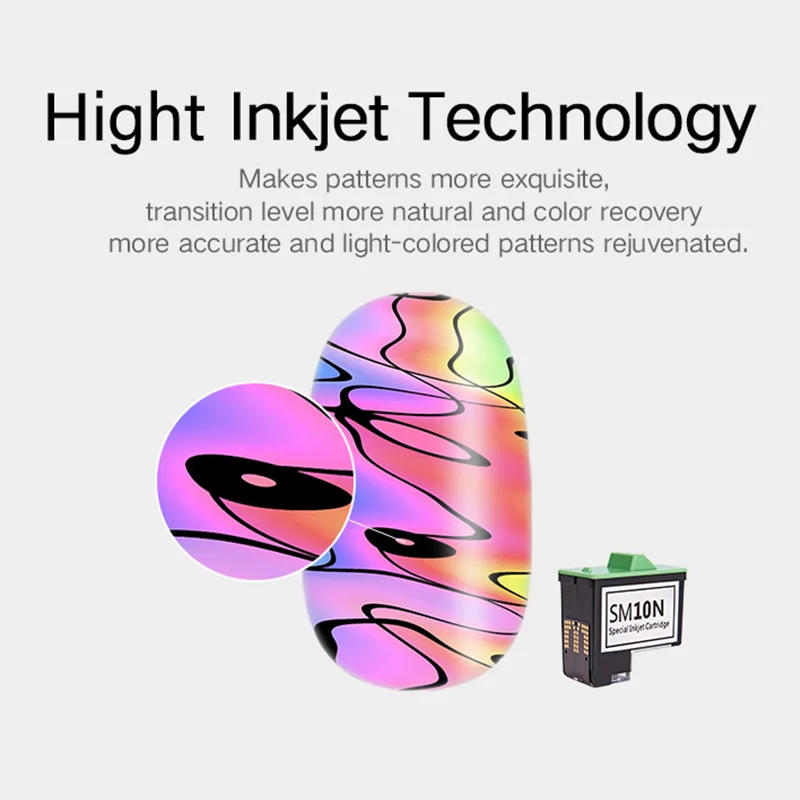 Description Picture 4 of itemHD Ink Cartridge SM10 For O2nails Nail Printer V11, V12, X11 And Printer Gel PG4 PG0 NM Nail Mask Bast Top Gel Combination Set