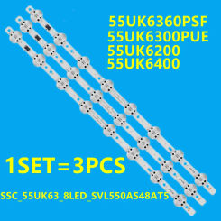 LED Backlight for 55inch Trident 55UK63 55UK6200PLA 55UK6300PLB 55UK6450PLC TRIDENT_55UK63_S SVL550AS48AT5 55UK6360 55UK6320