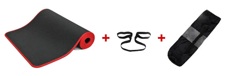 Description Picture 3 of item10mm Yoga Mat Extra Thick 1830*610mm NRB Non-slip Pillow Mat For Men Women Fitness Tasteless Gym Exercise Pads Pilates Yoga Mat