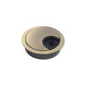 60mm Metal Threading cover Cable Desk Grommet with Brush Opening Desk Surface Port Hole Covers for Wire Organizer 1PCS