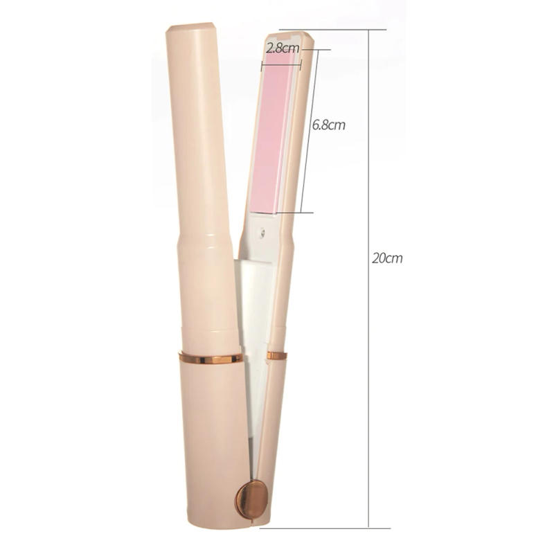 Description Picture 6 of itemPortable Mini Wireless Curling Iron USB Rechargeable Hair Straightener Rolling