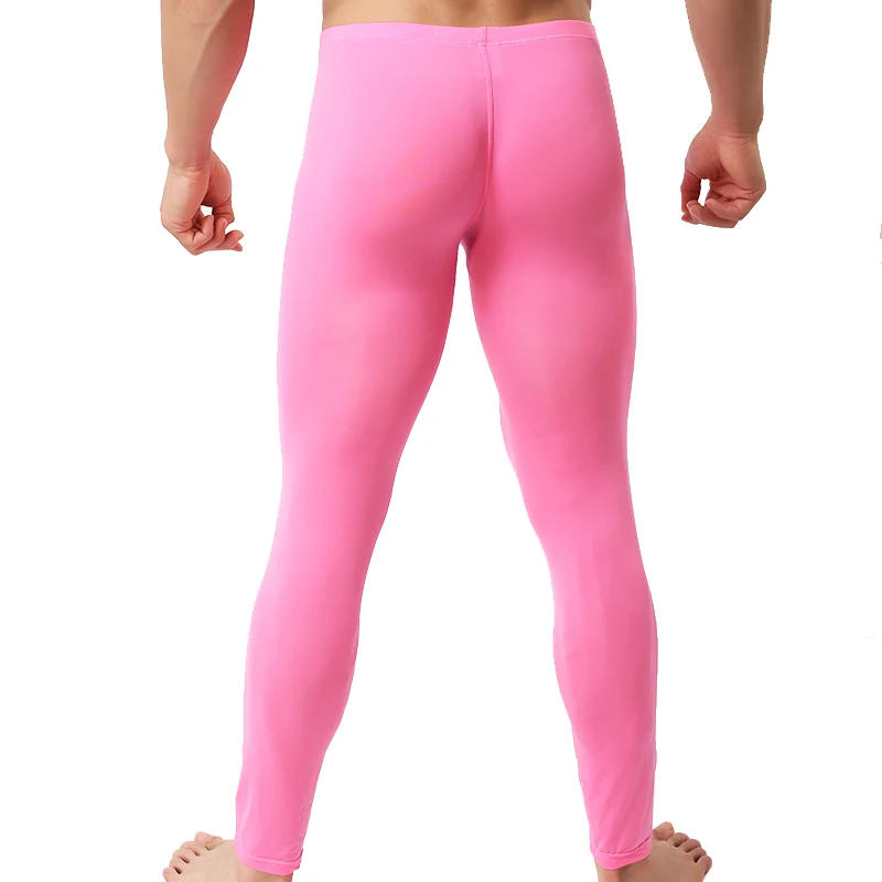 Description Picture 6 of itemNew Coming Sexy Men's Ultra-Thin Silky Long Johns Thermal Pants Cool  Leggings Underwear S M L XL XXL
