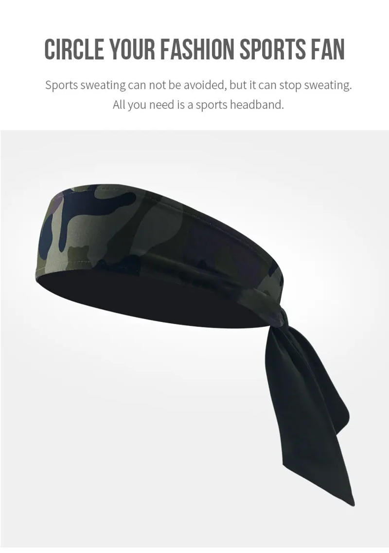 Description Picture 2 of itemSport Sweat Headband Absorbent Cycling Yoga Sport Hair Band For Men Sports Safety Sweatband Equipment