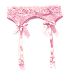 Female Sexy Waist Belt Lace Lingerie Garter Suspenders Transparent  for Stockings