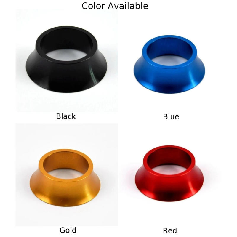 Description Picture 2 of itemBicycle Headset Spacers 15MM Aluminum Alloy 1-1/8" Bicycle Headset Spacer Cycling Steerer Tube Conical Spacer