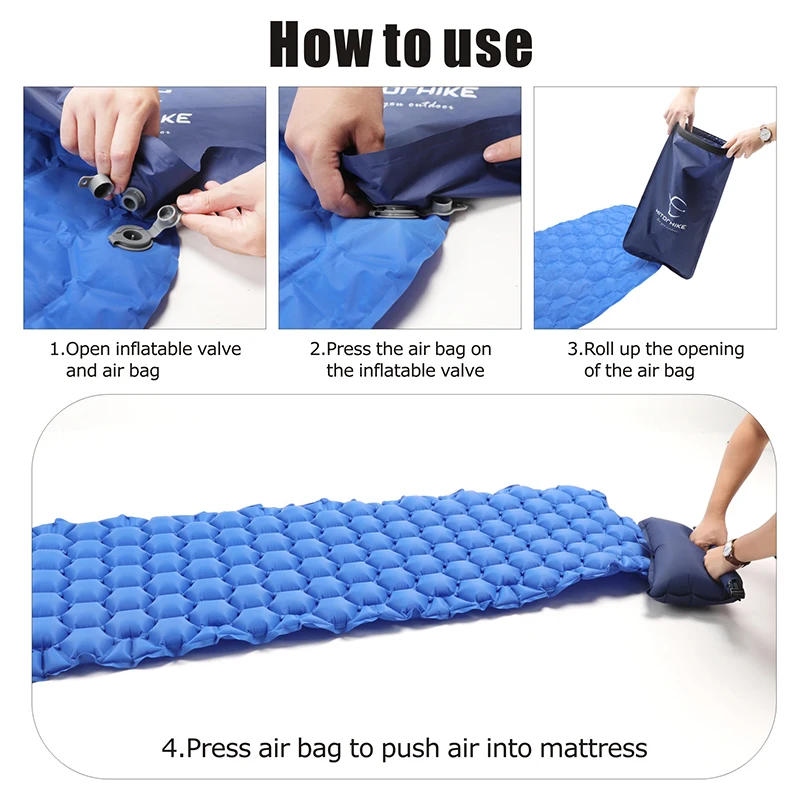 Description Picture 6 of itemHitorhike/Homful outdoor sleeping pad camping mat air pump Inflator Ultra light  portable Fast inflation  labor saving  Pillow