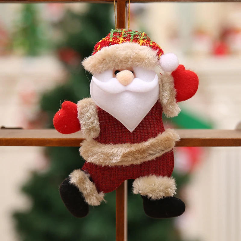 Description Picture 4 of itemHappy New Year Christmas Ornaments DIY Christmas Gifts Santa Snowman Tree Pendant Doll Ornaments adornos de navidad