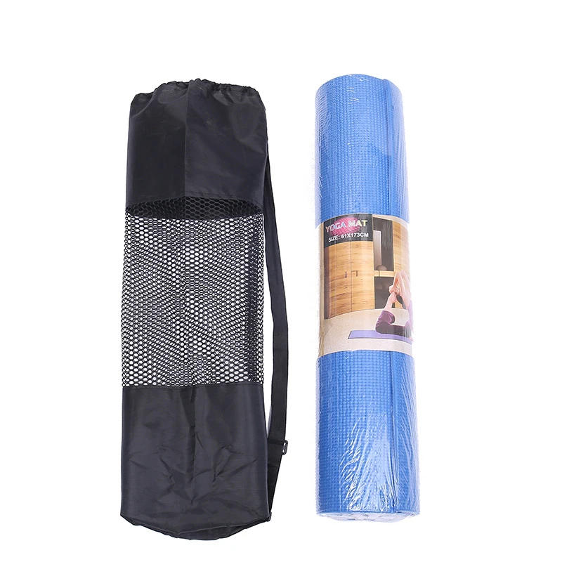 Description Picture 4 of itemYoga Mat Carrier Mesh Bag Nylon Yoga Mat Storage Bag Backpack Waterproof Fitness Center Black (Yoga Mat Not Including)