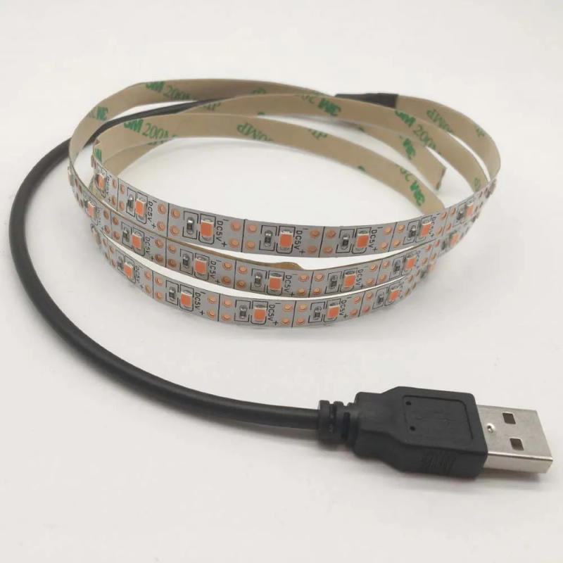 Description Picture 4 of itemLED Grow Light Full Spectrum USB LED Strip Lights 0.5m 1m 2m 2835 Chip LED Phyto Lamps For Greenhouse Hydroponic Plant Growing