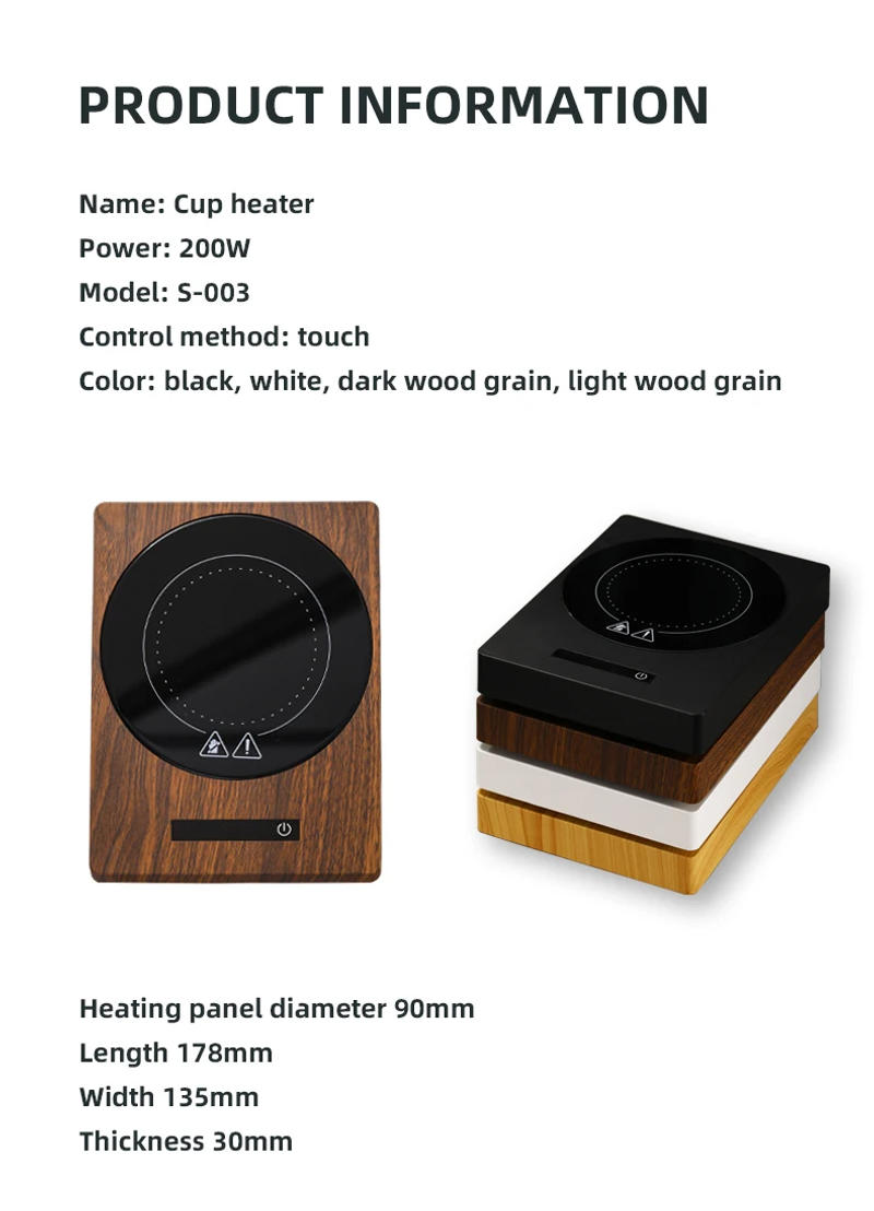 Description Picture 3 of item100°C Cup Heater Mug Warmer Hot Tea Makers Automatic Warmer Coaster 5 Gear Temperature Cup Heaters Coffee Milk Tea Heating Pad