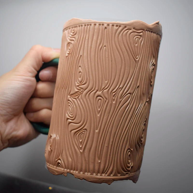 Description Picture 2 of item29 Design Pattern Clay Texture Stamp Sheet Designer DIY Polymer Clay Jewelry Making Emboss Impression Mat Pottery Tools 13x13cm