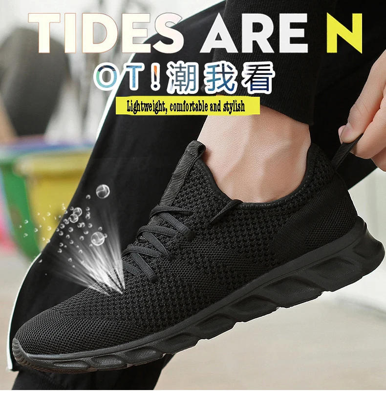 Description Picture 4 of itemHot Sale Light Running Shoes Comfortable Casual Men's Sneaker Breathable Non-slip Wear-resistant Outdoor Walking Men Sport Shoes