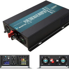 Pure Sine Wave Power Inverter 12V 220V 2500W Solar Panel Inverter Generator Battery Converter 24V/48V/96V DC to 120V/230/240V AC