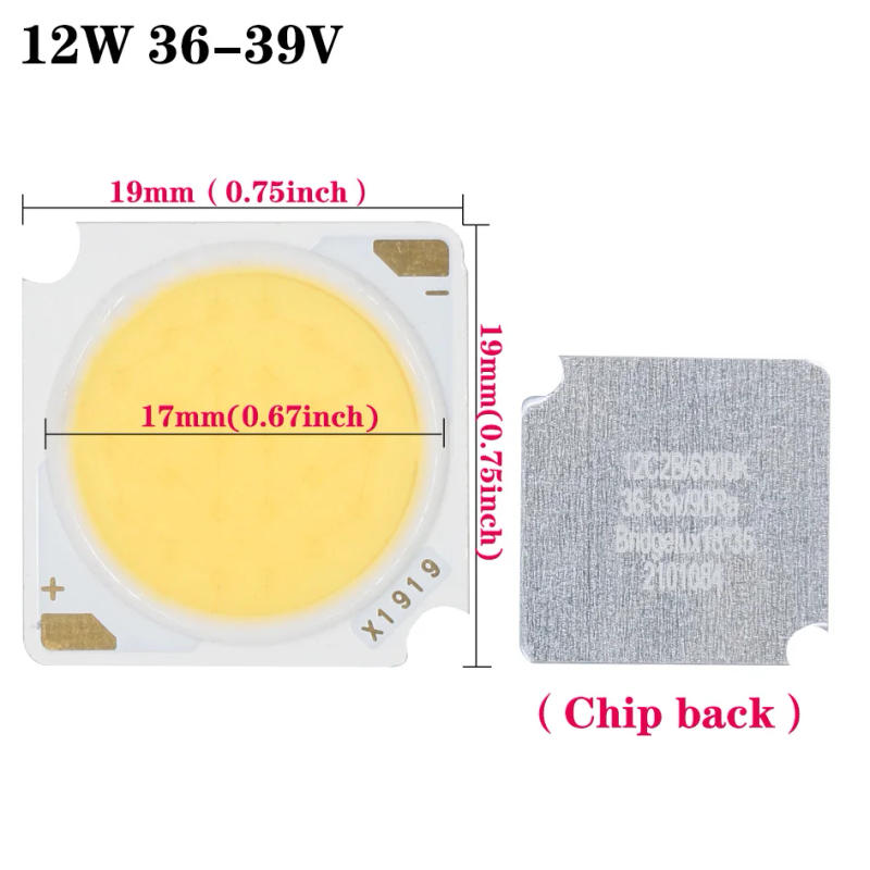 Description Picture 4 of item1pcs 12W 15W 18W 20W 24W 30W 36W LED COB Bridgelux high voltage chip 36-110V For Wall lamp crystal lamp Bulb Light Cold white