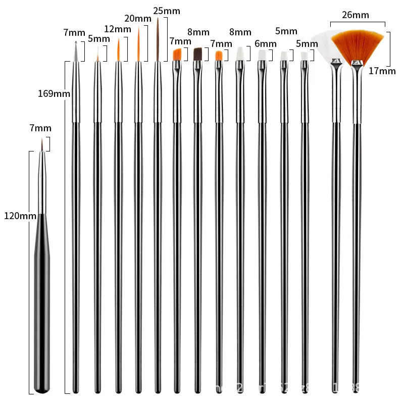 Description Picture 6 of item15pcs/lot Fondant Cake Painting Brush Icing Pastry Brushes Cake Decorating Tools Baking Accessories Fondant Cake Carving Pen