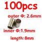 2.6x8mm 100pcs