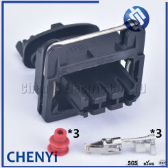 1 set Tyco TE 3 Pin female EV auto electric housing waterproof plug wire electric harness cable connector 282246-1 357905327