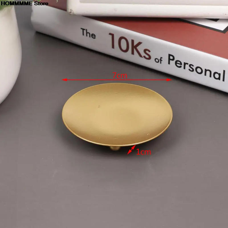 Description Picture 3 of item6 STYLES Iron Plate Candle Holder Gold Black Decorative Iron Pillar Candlestick For LED&Wax Candles Wedding, Party, Festival