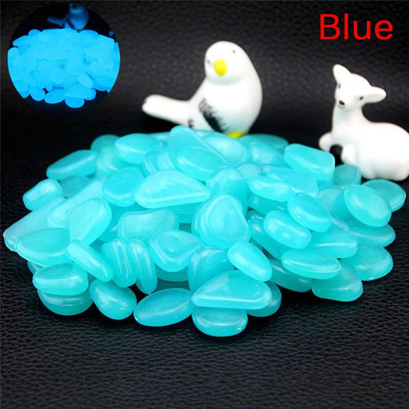 Description Picture 3 of item10Pcs Glow In The Dark Luminous Pebbles Stones for Wedding Party Event Supplies Gardening Swimming Pool Bar Decoration Rocks