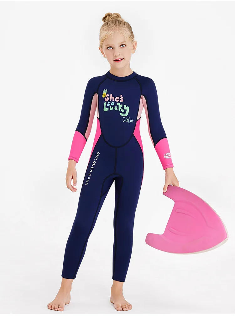 Description Picture 6 of itemWetsuit Kids 2.5mm Neoprene Suit Diving Suit Children Full Suits Girl Boy Thermal One Piece Swimsuit Kids Scuba Wet Suit