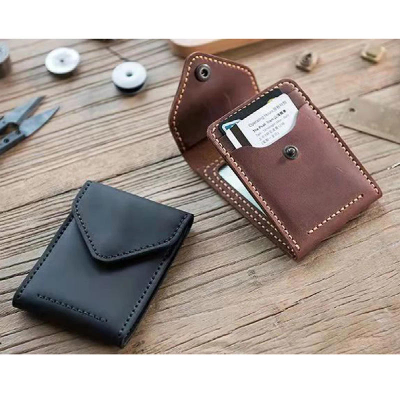 Description Picture 4 of itemDIY leather craft folded cardholder wallet die cutting kraft paper sewing pattern hollowed stencil template