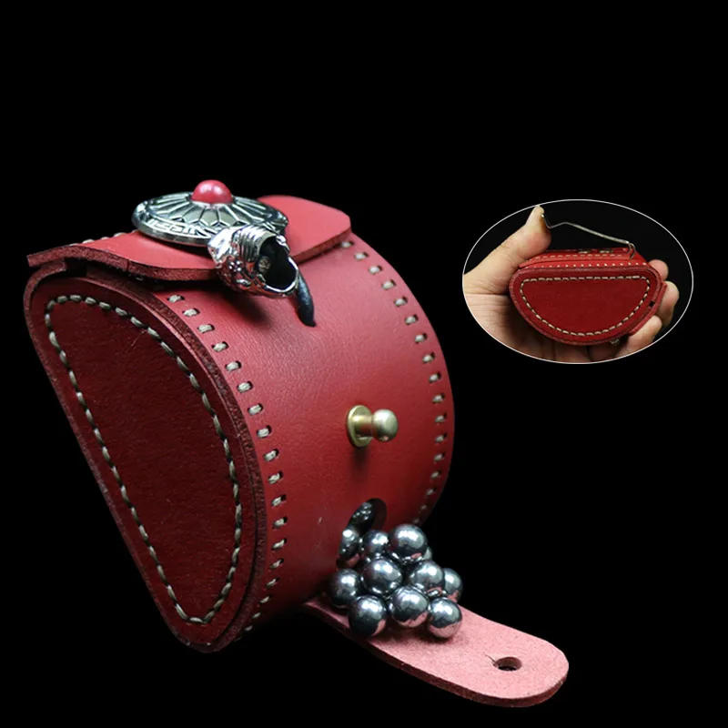 Description Picture 3 of item2019 New Handmade Slingshot Bag Steel Ball Bag with Zipper Slingshot Bag Hunting Tools Accessories