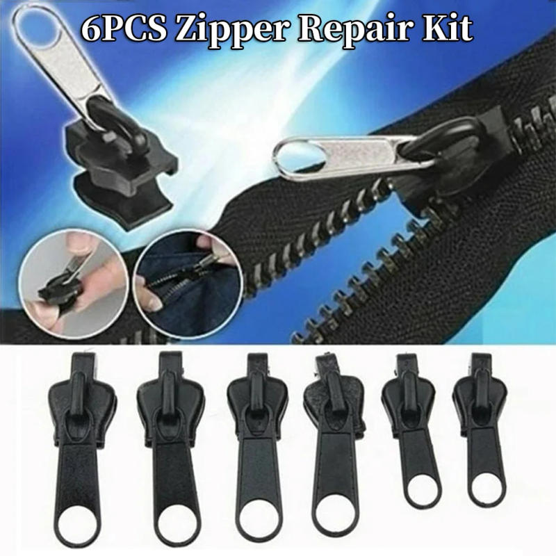 Description Picture 2 of item6PCS Zipper Repair Kit Universal Zipper Fixer With Metal Slide Fix Any Zippers Instantly 3 5 7 Different Zipper Sizes
