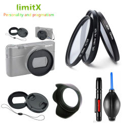 Filter Kit UV CPL ND & Adapter Ring & Lens Hood Cap Cleaning Pen for Sony ZV-1 II ZV1 RX100 Mark VII VI VA V IV III Camera