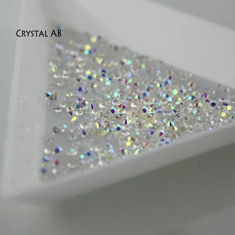 Description Picture 5 of itemHot Selling Pixie Mix Sizes 1440pcs Crystal Chaton Glass Nail Art Rhinestone Micro Manicure Decoration Tiny Mini Rhinestones