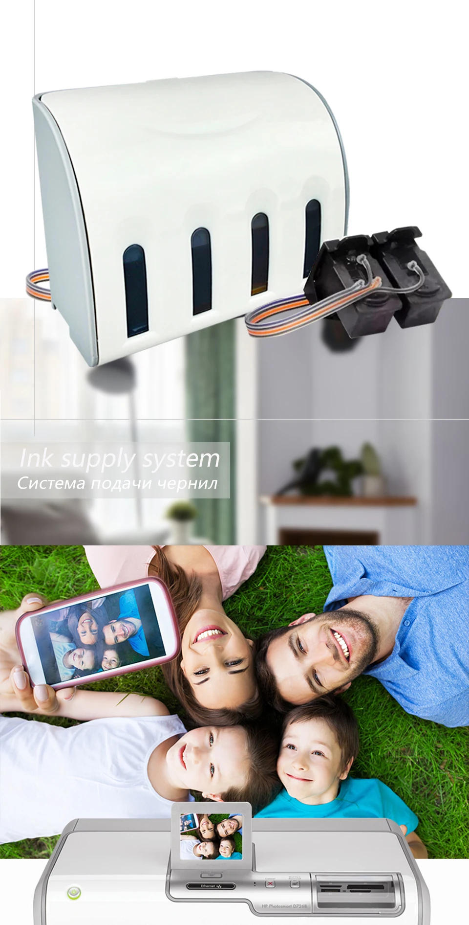 Description Picture 4 of itemDMYON Compatible for Iconic Brand PG445 CL446 Continuous Ink Supply System MG2440 MG2540 MG2940 MG2942 MG2944 Printer Cartridge