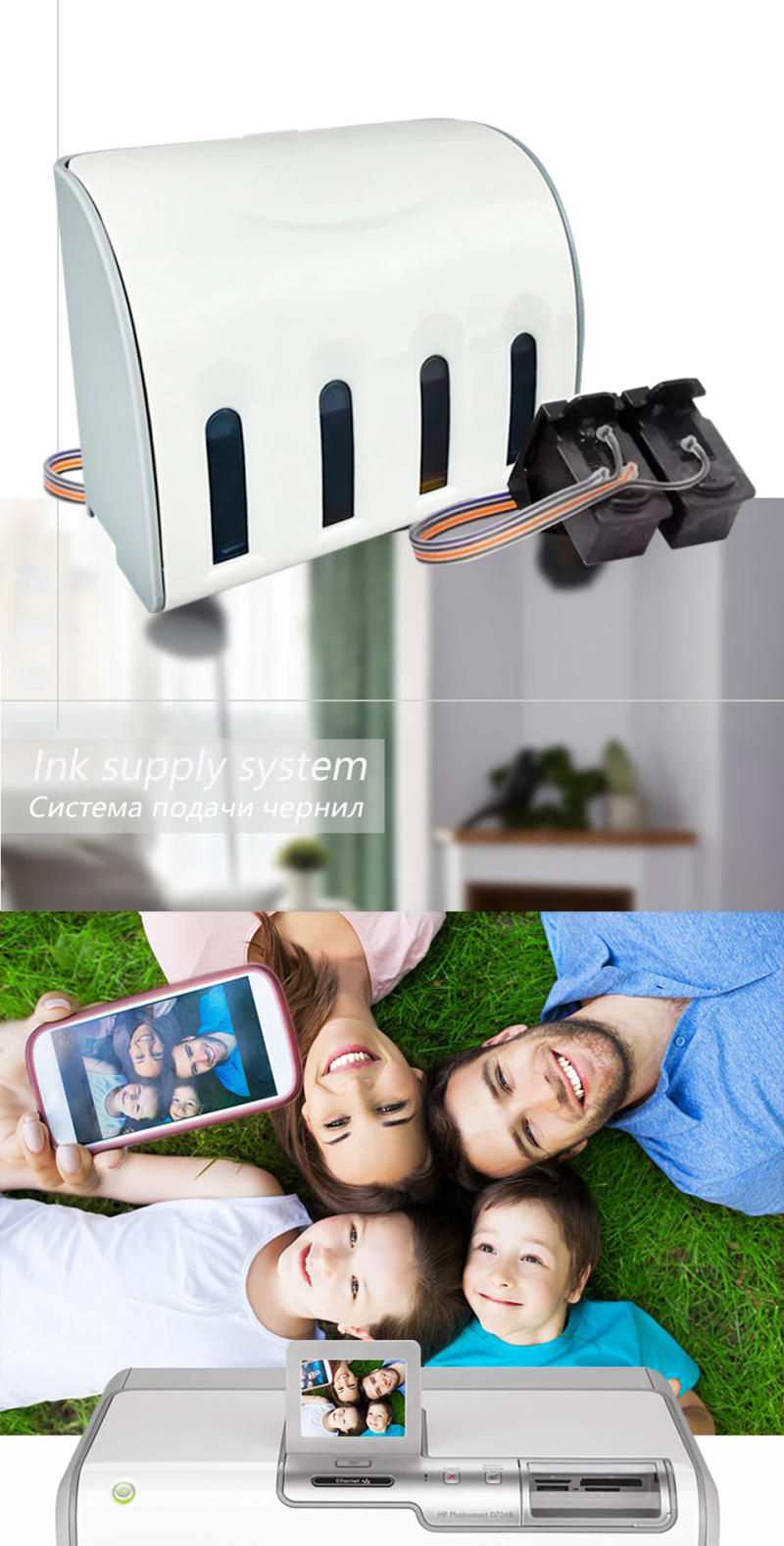 Description Picture 4 of itemDMYON Compatible for Canon PG445 CL446 Continuous Ink Supply System MG2440 MG2540 MG2940 MG2942 MG2944 Printer Cartridge